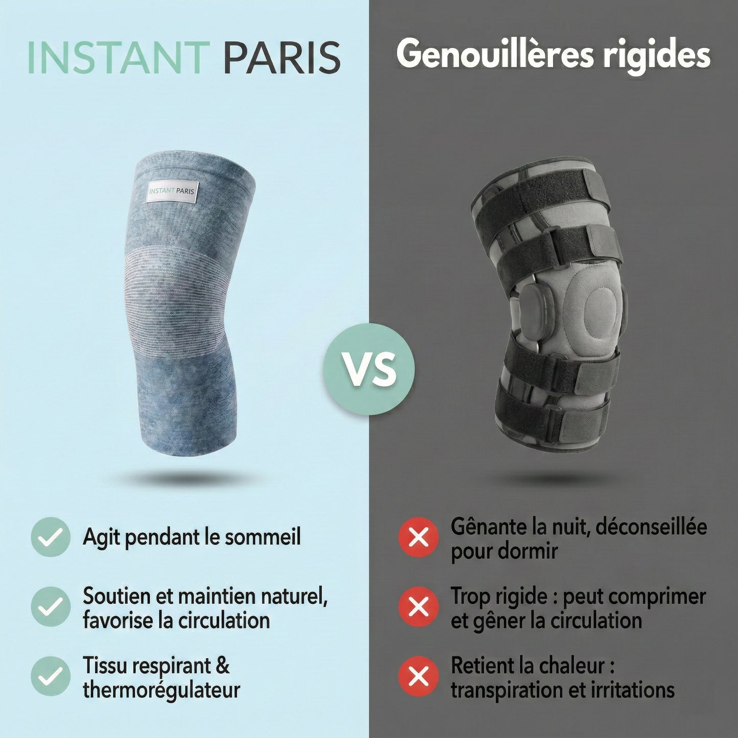 Genouillère Premium en Bambou